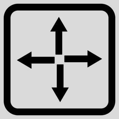 Oklar düz vektör simgesini genişletin