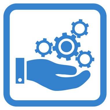 Mekanik Servisi düz vektör simgesi