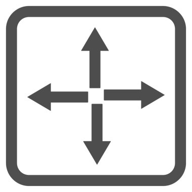 Oklar düz vektör simgesini genişletin