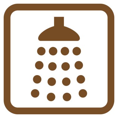 Duş düz vektör simgesi