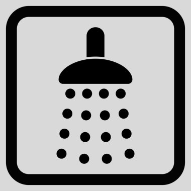 Duş düz vektör simgesi