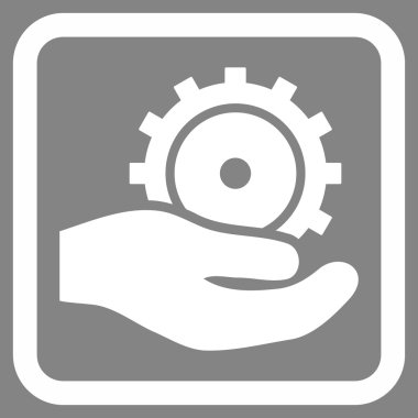 Geliştirme hizmet düz vektör simgesi