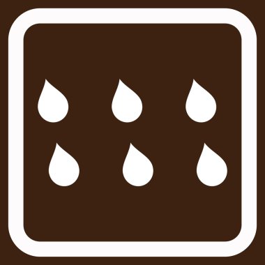 Damla düz vektör simgesi