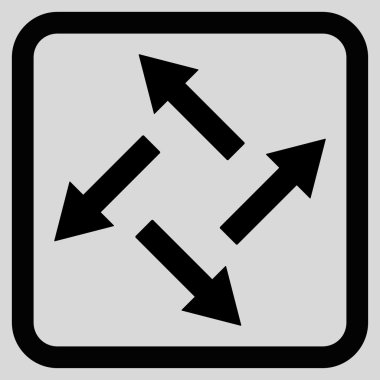 Santrifüj oklar düz vektör simgesi