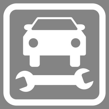 Araba tamir düz vektör simgesi