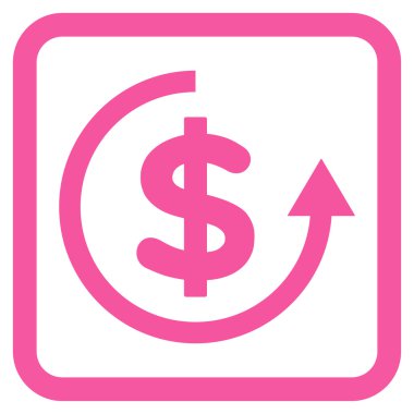 Düz vektör simge iade