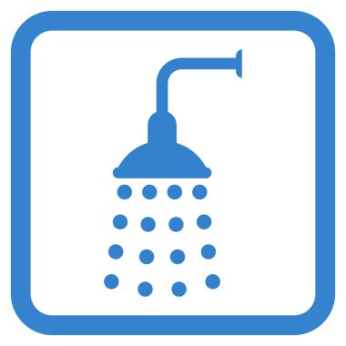 Duş düz vektör simgesi