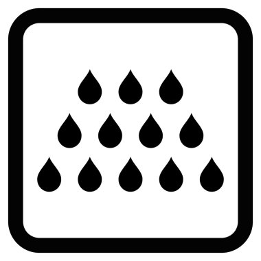 Damla düz vektör simgesi