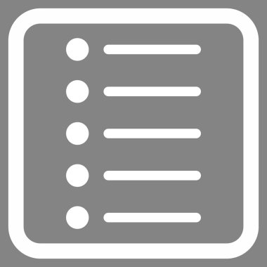 Öğeleri düz vektör simgesi