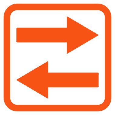 Yatay Çevir okları vektör simge düz