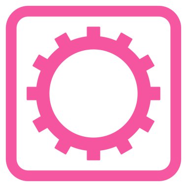 dişli düz vektör simgesi