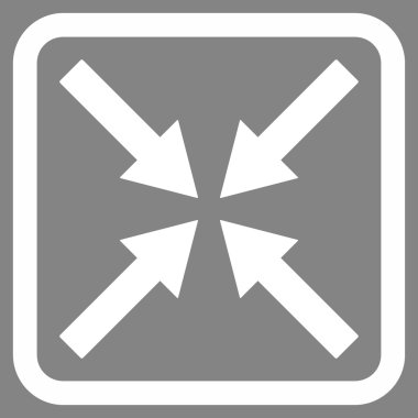 Merkezi oklar düz vektör simgesi