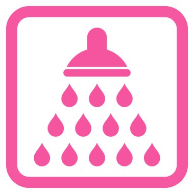 Duş düz vektör simgesi