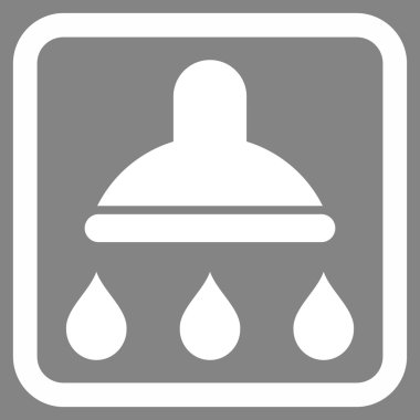 Duş düz vektör simgesi