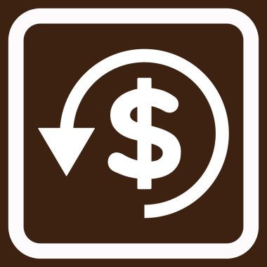 Ters ibraz düz vektör simgesi