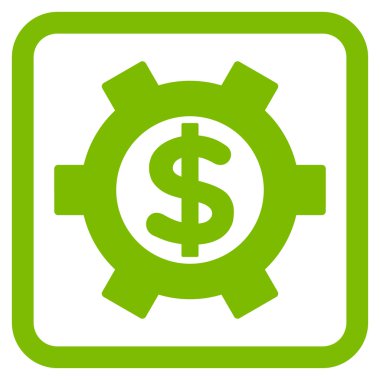 Mali Ayarlar düz vektör simgesi