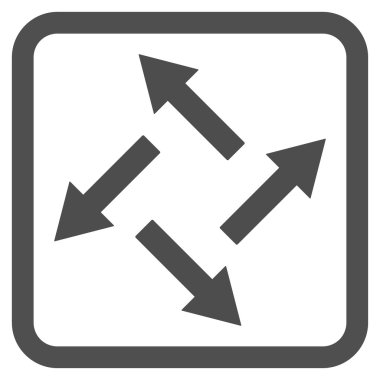 Santrifüj oklar düz vektör simgesi