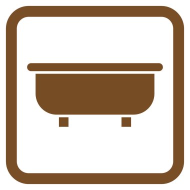 Küvet Düz Vektör Simgesi