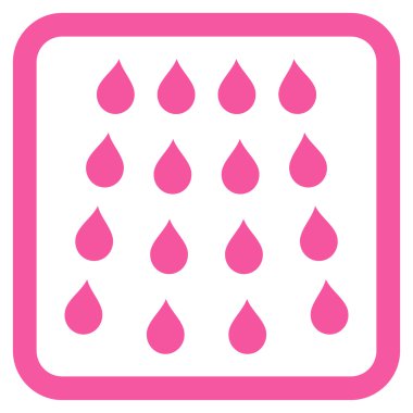 Damla düz vektör simgesi