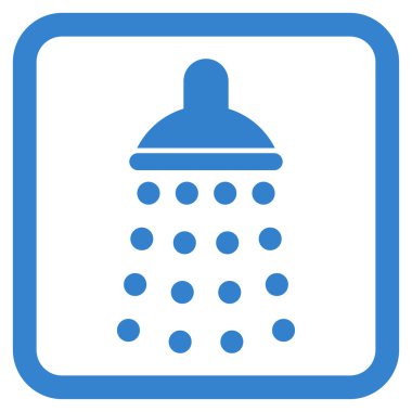 Duş düz vektör simgesi