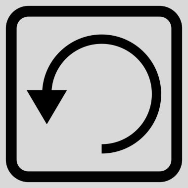 Saatin tersi yönde düz vektör simge döndürmek