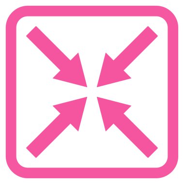 Merkezi oklar düz vektör simgesi