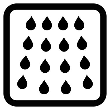 Damla düz vektör simgesi