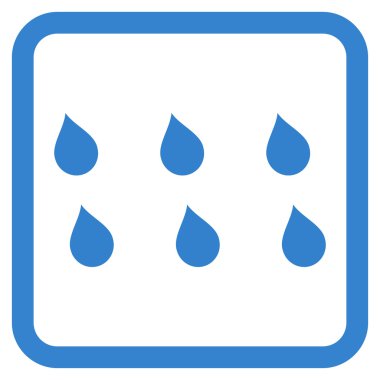 Damla düz vektör simgesi