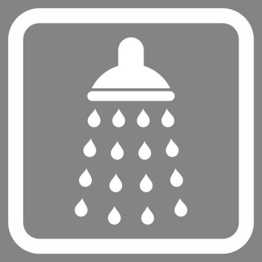 Duş düz vektör simgesi