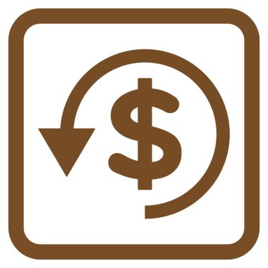 Ters ibraz düz vektör simgesi