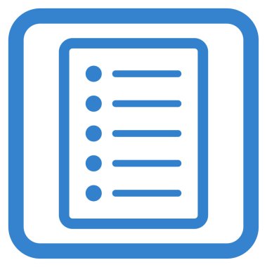 Liste sayfa düz vektör simgesi