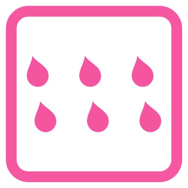 Damla düz vektör simgesi