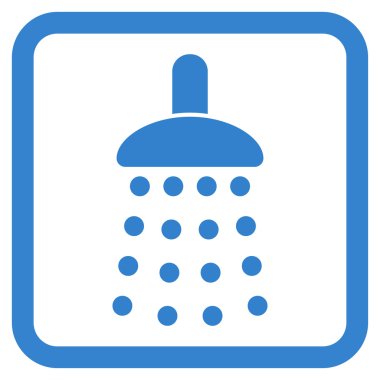 Duş düz vektör simgesi