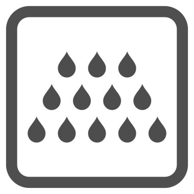 Damla düz vektör simgesi