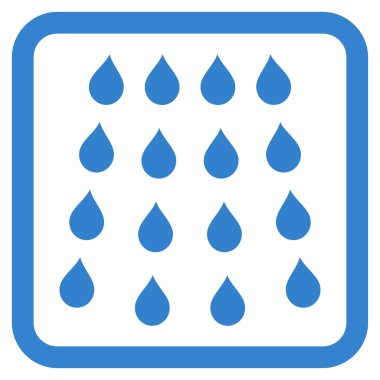 Damla düz vektör simgesi