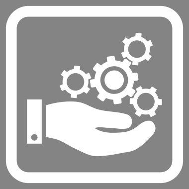 Mekanik Servisi düz vektör simgesi