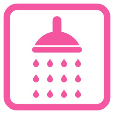 Duş düz vektör simgesi