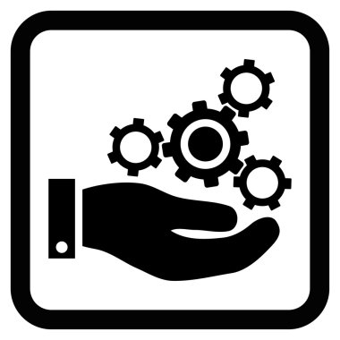 Mekanik Servisi düz vektör simgesi