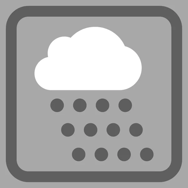 Дождевые облака Плоская векторная икона — стоковый вектор