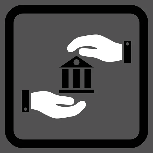 Icône vectorielle plate de service bancaire — Image vectorielle