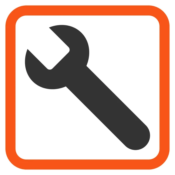 Wrench Flat Vector Icon — Stock Vector