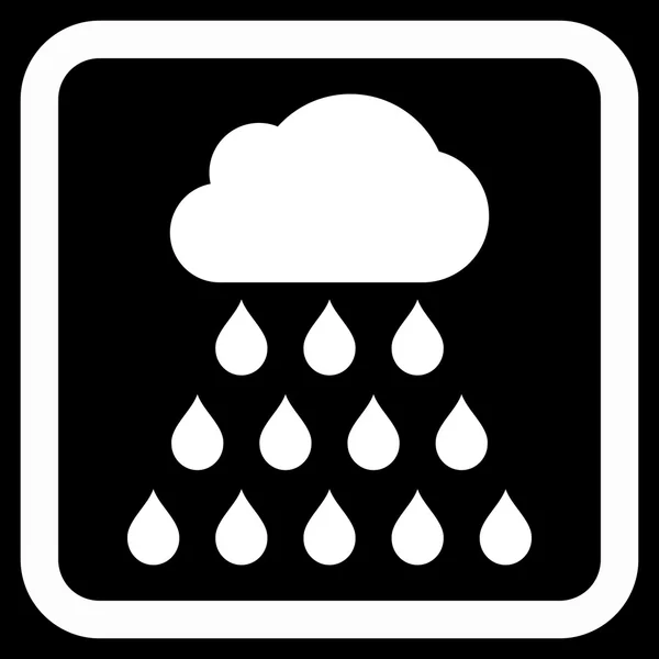 雨云平矢量图标 — 图库矢量图片