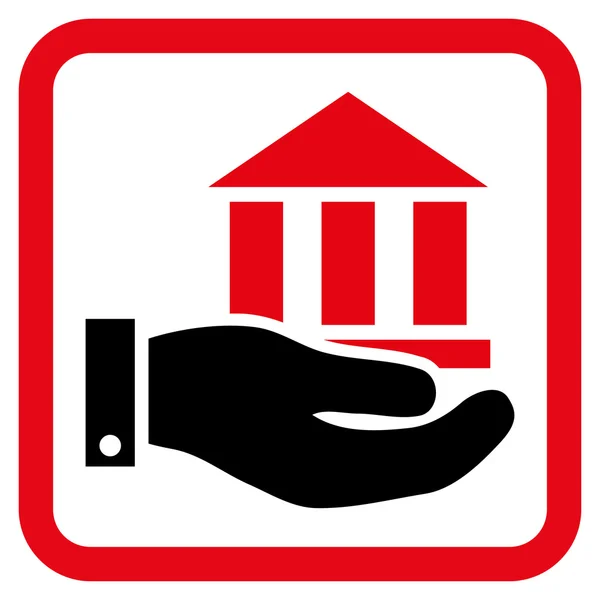 Bank Service Flat Vector Symbol — Stockvektor