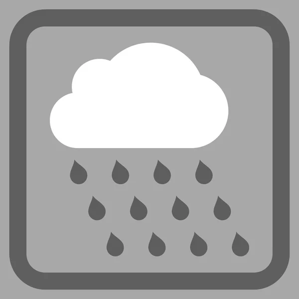 Εικονίδιο επίπεδη διάνυσμα σύννεφο βροχής — Διανυσματικό Αρχείο