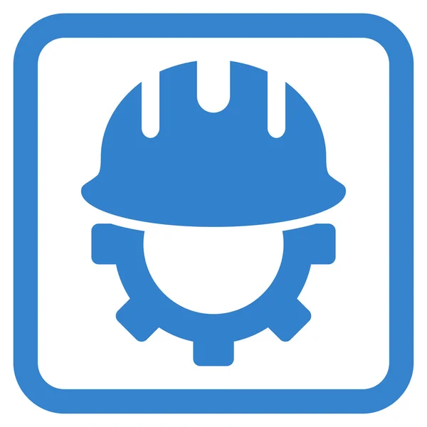 Fejlesztési Hardhat lapos Vector Icon — Stock Vector