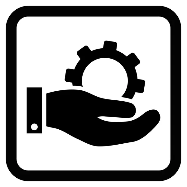Service-Flat-Vektor-Symbol — Stockvektor