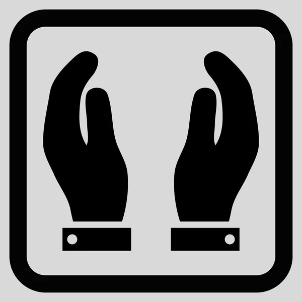 Verzorging handen plat Vector Icon — Stockvector
