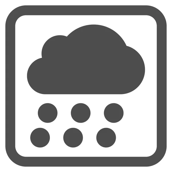 Дождевые облака Плоская векторная икона — стоковый вектор