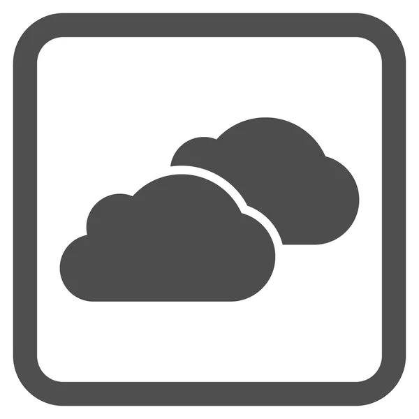 Nuvens plana vetor ícone —  Vetores de Stock