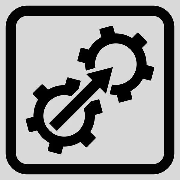 Icône vectorielle plate d'intégration de vitesse — Image vectorielle